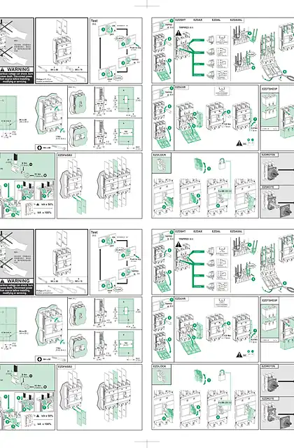 schneider施耐德EZD250 3P 塑壳断路器安装说明书